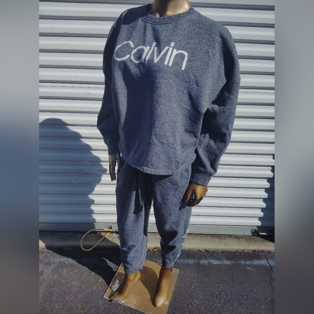 Calvin Klein Gray Sweatshirt and Joggers Set